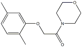 2-(2,5-dimethylphenoxy)-1-(4-morpholinyl)-1-ethanone 구조식 이미지