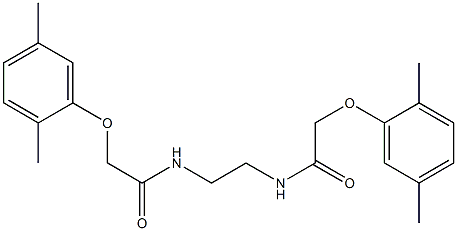 2-(2,5-dimethylphenoxy)-N-(2-{[2-(2,5-dimethylphenoxy)acetyl]amino}ethyl)acetamide Structure