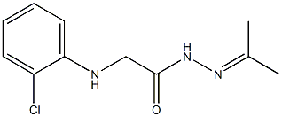 2-(2-chloroanilino)-N'-(1-methylethylidene)acetohydrazide 구조식 이미지