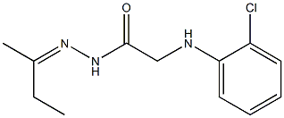 2-(2-chloroanilino)-N'-[(Z)-1-methylpropylidene]acetohydrazide 구조식 이미지