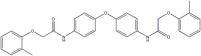 2-(2-methylphenoxy)-N-[4-(4-{[2-(2-methylphenoxy)acetyl]amino}phenoxy)phenyl]acetamide Structure