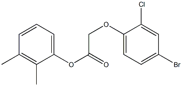 2,3-dimethylphenyl 2-(4-bromo-2-chlorophenoxy)acetate Structure