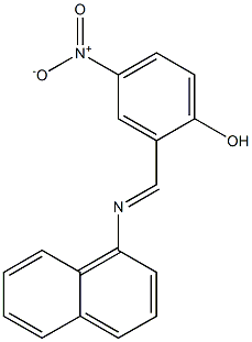 2-[(1-naphthylimino)methyl]-4-nitrophenol 구조식 이미지