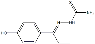 2-[(E)-1-(4-hydroxyphenyl)propylidene]-1-hydrazinecarbothioamide Structure