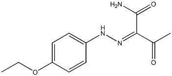 2-[(Z)-2-(4-ethoxyphenyl)hydrazono]-3-oxobutanamide 구조식 이미지
