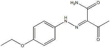 2-[(Z)-2-(4-ethoxyphenyl)hydrazono]-3-oxobutanamide Structure