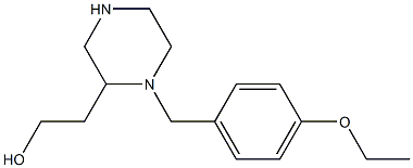 2-[1-(4-ethoxybenzyl)-2-piperazinyl]-1-ethanol Structure