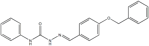 2-{(E)-[4-(benzyloxy)phenyl]methylidene}-N-phenyl-1-hydrazinecarboxamide 구조식 이미지