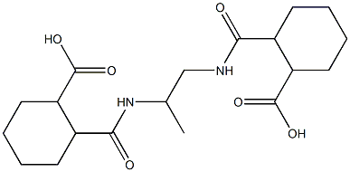 2-{[(2-{[(2-carboxycyclohexyl)carbonyl]amino}-1-methylethyl)amino]carbonyl}cyclohexanecarboxylic acid 구조식 이미지