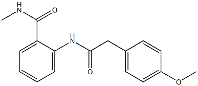 2-{[2-(4-methoxyphenyl)acetyl]amino}-N-methylbenzamide Structure