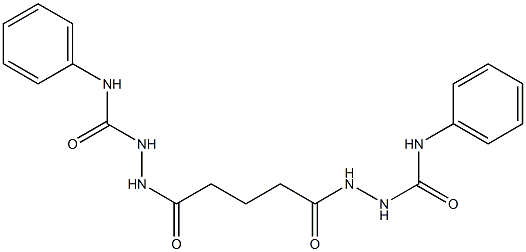 2-{5-[2-(anilinocarbonyl)hydrazino]-5-oxopentanoyl}-N-phenyl-1-hydrazinecarboxamide 구조식 이미지