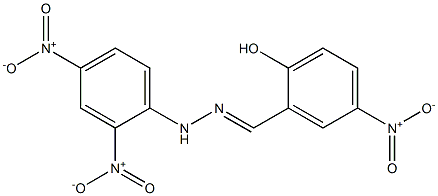 2-hydroxy-5-nitrobenzaldehyde N-(2,4-dinitrophenyl)hydrazone 구조식 이미지