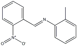 N-(2-methylphenyl)-N-[(E)-(2-nitrophenyl)methylidene]amine Structure