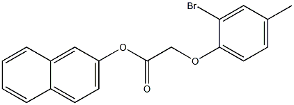 2-naphthyl 2-(2-bromo-4-methylphenoxy)acetate 구조식 이미지