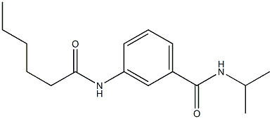 3-(hexanoylamino)-N-isopropylbenzamide 구조식 이미지