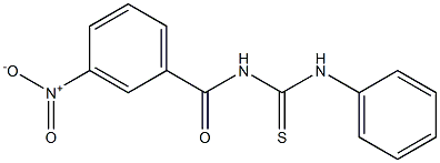 N-(3-nitrobenzoyl)-N'-phenylthiourea Structure