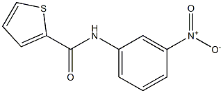 N-(3-nitrophenyl)-2-thiophenecarboxamide 구조식 이미지