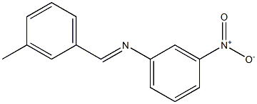 N-[(E)-(3-methylphenyl)methylidene]-N-(3-nitrophenyl)amine Structure