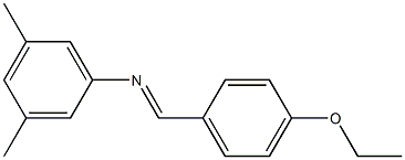 N-(3,5-dimethylphenyl)-N-[(E)-(4-ethoxyphenyl)methylidene]amine 구조식 이미지