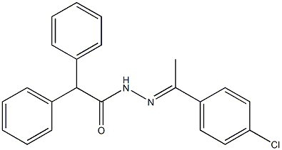 N'-[(E)-1-(4-chlorophenyl)ethylidene]-2,2-diphenylacetohydrazide Structure