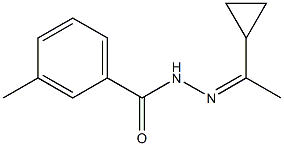 N'-[(Z)-1-cyclopropylethylidene]-3-methylbenzohydrazide Structure