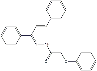 N'-[(Z,2E)-1,3-diphenyl-2-propenylidene]-2-phenoxyacetohydrazide Structure