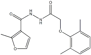 N'-[2-(2,6-dimethylphenoxy)acetyl]-2-methyl-3-furohydrazide 구조식 이미지