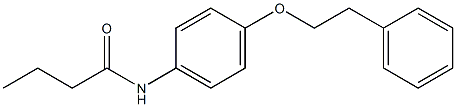 N-[4-(phenethyloxy)phenyl]butanamide 구조식 이미지