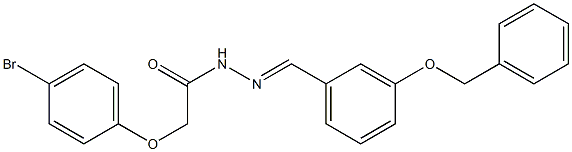 N'-{(E)-[3-(benzyloxy)phenyl]methylidene}-2-(4-bromophenoxy)acetohydrazide 구조식 이미지
