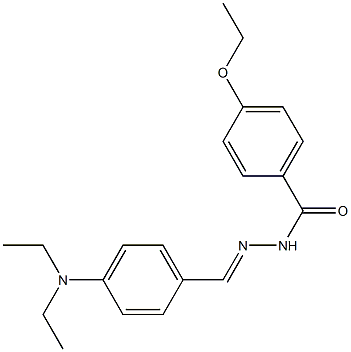 N'-{(E)-[4-(diethylamino)phenyl]methylidene}-4-ethoxybenzohydrazide 구조식 이미지