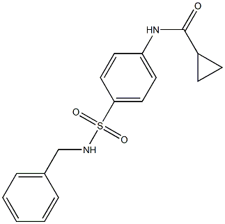 N-{4-[(benzylamino)sulfonyl]phenyl}cyclopropanecarboxamide Structure