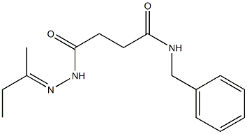 N-benzyl-4-{2-[(E)-1-methylpropylidene]hydrazino}-4-oxobutanamide Structure