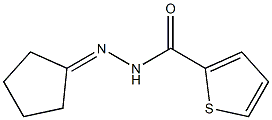 N'-cyclopentylidene-2-thiophenecarbohydrazide 구조식 이미지