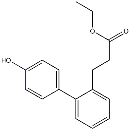 ethyl 3-(4'-hydroxybiphenyl-2-yl)propanoate 구조식 이미지