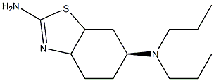 (6S)-N6,N6-dipropyl-3a,4,5,6,7,7a-hexahydrobenzo[d]thiazole-2,6-diamine 구조식 이미지