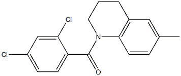 (2,4-dichlorophenyl)[6-methyl-3,4-dihydro-1(2H)-quinolinyl]methanone Structure