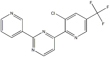 4-[3-chloro-5-(trifluoromethyl)-2-pyridinyl]-2-(3-pyridinyl)pyrimidine 구조식 이미지