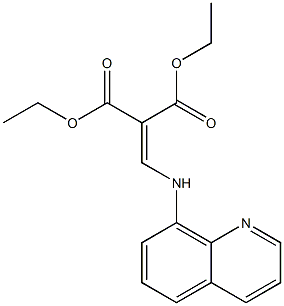 diethyl 2-[(8-quinolinylamino)methylene]malonate 구조식 이미지