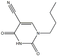 1-butyl-2,4-dioxo-1,2,3,4-tetrahydro-5-pyrimidinecarbonitrile 구조식 이미지