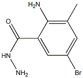 2-amino-5-bromo-3-methylbenzenecarbohydrazide Structure