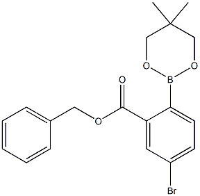 Benzyl 5-bromo-2-(5,5-dimethyl-1,3,2-dioxaborinan-2-yl)benzoate Structure