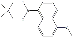 2-(5-Methoxynaphthalen-1-yl)-5,5-dimethyl-1,3,2-dioxaborinane Structure