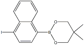 2-(4-Iodo-naphthalen-1-yl)-5,5-dimethyl-1,3,2-dioxaborinane Structure