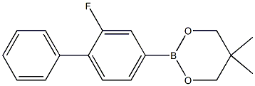 2-(2-Fluorobiphenyl-4-yl)-5,5-dimethyl-1,3,2-dioxaborinane Structure