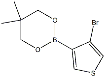 2-(4-Bromo-3-thienyl)-5,5-dimethyl-1,3,2-dioxaborinane Structure