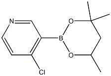 4-Chloro-3-(4,4,6-trimethyl-1,3,2-dioxaborinan-2-yl)pyridine 구조식 이미지