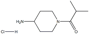 1-isobutyrylpiperidin-4-amine hydrochloride Structure