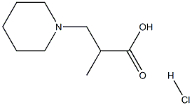 2-methyl-3-piperidin-1-ylpropanoic acid hydrochloride Structure
