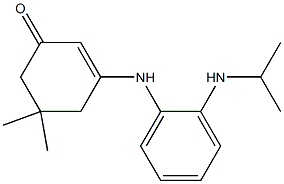 3-(2-Isopropylaminoanilino)-5,5-dimethyl-2-cyclohexen-1-one Structure