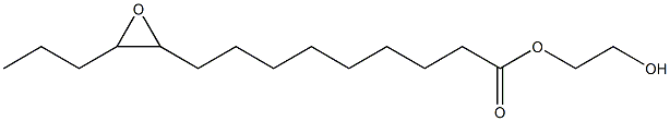 10,11-Epoxymyristic acid 2-hydroxyethyl ester 구조식 이미지